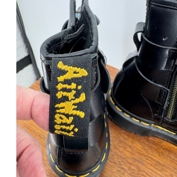 DR. MARTENS Cristofor Leather Harness Lace up Boots Size Men's 5 Ladies 6 - Picture 10 of 13